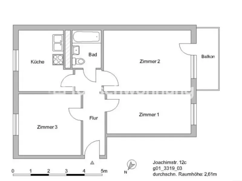 Tauschwohnung: Helle 3 Zimmer Wohnung am Rosenthaler Platz — photo 1